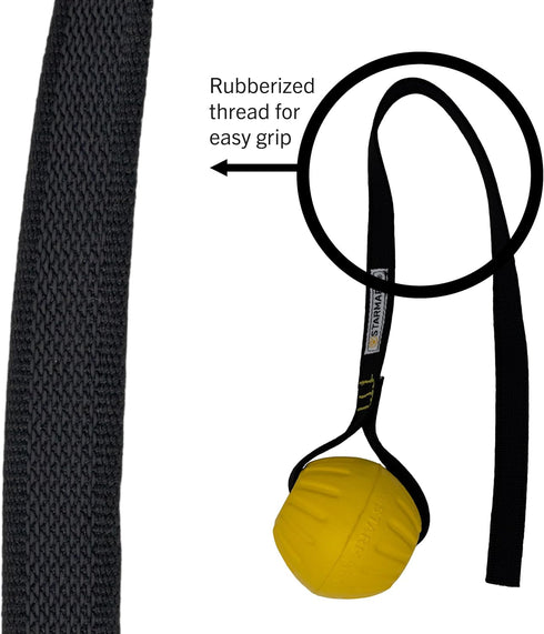 Durable Medium Corded DuraFoam Ball for Dogs - Tough Fetch Toy
