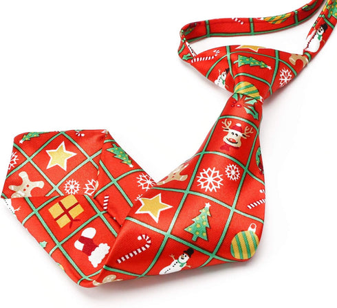 Segarty Dog Neckties - 10 Pack Adjustable Bow Ties for Medium Large Dogs, Grooming Accessories for Valentines Holiday