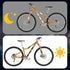 Exclaith 20PCS Black Reflective Tape, Reflective Stickers Motorcycle Helmet Decals Night Visibility Safety Decals