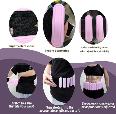 LBS BBK Up to Adjustable Weighted Belt For Women and Men, Weighted Walking Exercise Belt for Gym, Strength Training