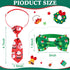 Chunful 150 Pcs Halloween Dog Bow Ties Collars Bulk Adjustable Set for Small Medium Pets (Santa Claus)