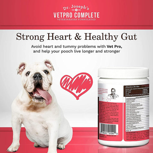 VetPro Dog Vitamins and Supplement Soft Chews with Probiotics, 120 Count, 5 in 1 Chewable Multivitamin