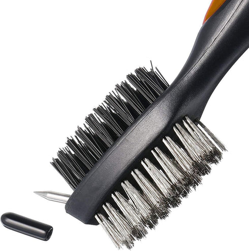 Golf Tool Set, Golf Club Groove Sharpener and Retractable Brush, Re-Grooving Tool and Cleaner for Wedges & Irons