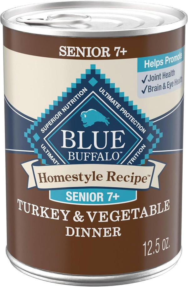 Blue Buffalo Homestyle Recipe Senior 7+ Turkey and Vegetable Dinner Wet Dog
