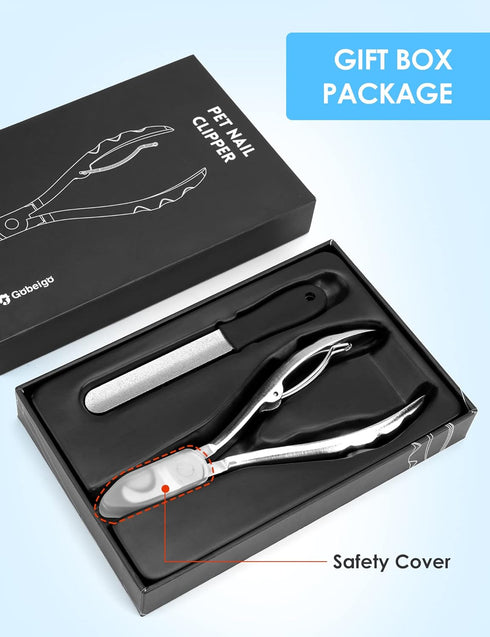 Trimmer Gobeigo Upgrade Wide Open Dog Nail Clippers for Large Dogs Cut Like Butter, Heavy Duty Dog Nail Full Metal