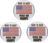 Value Pack of 3 Back to Back World War Champs Golf Ball Markers, Magnetic American Flag Golf Ball Markers
