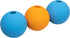 Amazon Basics Supreme Rubber Toy Dog Balls, 2.5-Inch, 3-Pack, Blue and Orange