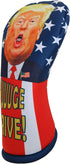 Trump Driver Golf Club Headcover - HUUUGE Drive! MAGA Fun! Easy On/Off, Made in USA by BeeJos, Golf Gift Accessory