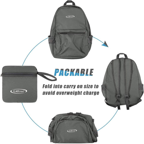 G4Free 20L Lightweight Packable Backpack, Travel Hiking Daypack Foldable for Men Women