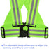 Reflective Vest - High Visibility Adjustable Strip Safety Reflector Tape Gear for Cycling Running Night Walking