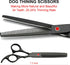 TINMARDA 6 1, 6CR Professional Dog Grooming Scissors Kit Black in Dog Shears for Grooming Premium Stainless Steel