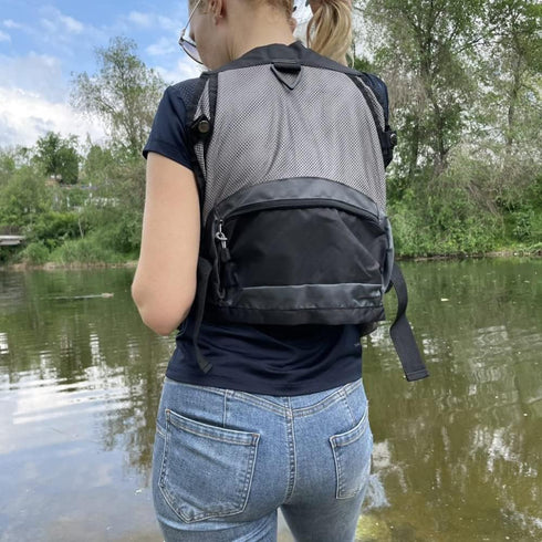 Raprance Fishing Vest Backpack for Men and Women - Outdoor Fly Bass Fishing Activity