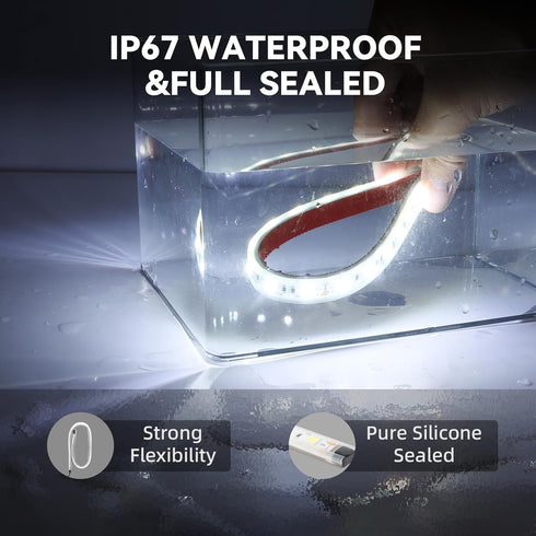 Sailboat 4Pack) Boat Interior Lights White, Waterproof Led Boat Lighting, Marine Led Strip Lighting, Super Bright