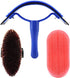 Occupiedpet 10Pcs Set Horse Grooming Kit, Complete Equine Care Tool with Wood and Silicone Brushes, Hoof Pick and Curry
