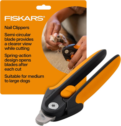 Fiskars Pet Large Nail Clippers, Cat and Dog Nail Trimmers for Grooming,