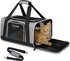 Petskd Pet Carrier 17x11x9.5, Alaska Airline Approved Travel Bag for Small Cats and Dogs, Grey