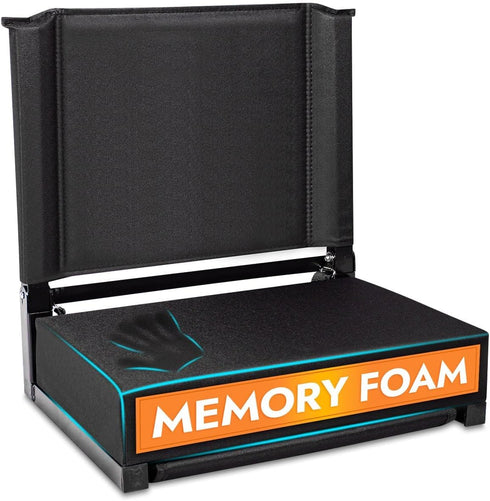 MEDIFOAM Stadium Seats for Bleachers with Back Support Extra Wide Memory Foam Bleacher