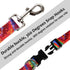 Dog Collar Pet Funny Rainbow Adjustable Collars with Tie Dye Leash - Multicolor Set for Small Medium Large Dogs