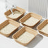 8 Pack 16.7" 13" 4" WUWEOT Disposable Cat Litter Box, Paper Cat Litter Tray Pet Litter Pan, X X Travel Small Animal
