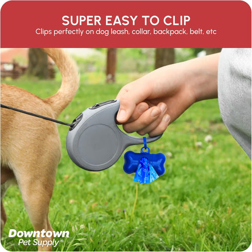 1000 Count 12.5" 8.5" Downtown Pet Supply Poop Bags for Dogs with Dispenser, - Leak-Proof Dog Waste Bags