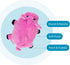 Outward Hound Fattiez Pig Plush Squeaky Toy for Small Dogs