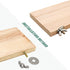 4 PCS Natural Wood Bird Perch Stand Platform Toy for Parrot, Budgies, Parakeet, Cockatiels, Conure, Lovebirds (Style 1)