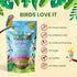 3 Pack 3-15 Bird Street Bistro Cockatiel Food Sample - Cooks in min w/Natural Whole Grains - Healthy Non-GMO Fruits