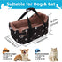 FADEYJ Center Console Dog Car Seat, Pete Console Car Seat for Cats Dogs Middle (Black)
