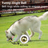 SCHITEC Dog Balls with Bell Sound, 2 Pack, Rubber Bouncy Fetch Ball for Medium Large Dogs