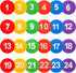 Nuburbur 9 Inch 10/24 Poly Spots, Anti-Slip Spot Markers Floor Spots, Waterproof Flat Filed Cones Poly Dots for Agility