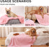 Luciphia Premium Fleece Dog Puppy Blanket, Soft Sherpa Calming Cat Blanket for Small Medium Pets (Pink, 30x20 inches)
