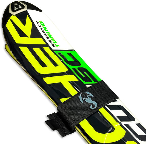 StoreYourBoard Mountain Essential Ski Wrap Straps - 4 Pack with Universal Fit
