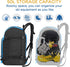 WOLT Ski Boot Backpack Bag - 50L Durable Travel Backpack for Ski Gear, Helmet, Goggles, Gloves, Snowboard