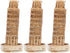 Amosfun 3pcs Leaning Tower of Pisa Model, Resin Decoration Collectible Figure for Fish Tank Landscape Architecture