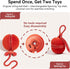 2 1 Duo2 Cheerble in Interactive Cat Toys for Indoor Cats - Wicked Ball Automatic Cat Toy, Dual Interchangeable Shells