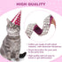 BINGPET Adjustable Diamond Cat Collar, Soft Velvet Leather Kitten Collar with Shiny Rhinestones and Bells, Purple