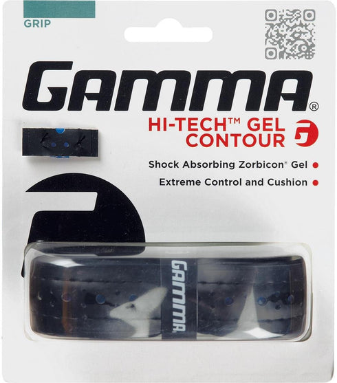 GAMMA Hi-Tech Replacement Tennis Grip, Durable, High Traction Feel, Tacky Surface, Maximum Control