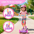3-Wheel 2-8 Nattork Toddler Kick Scooter for Kids Girls Boys Adjustable Height Scooter with Light-Up Wheels, Anti-Slip