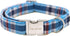 Unique Style Paws Plaid Dog Collar with Bow, Adjustable Soft Comfy Bowtie Collars for Small Medium Large Dogs