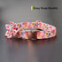Dog Collar with Daisy Tie, 3 Patterns Soft & Comfy Flower Print Padded Pet Collars with Strong Metal Buckle for Boy and