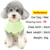 Zunea Dog Shirts for Small Dogs - Summer T-Shirt with Leash Ring, Soft Breathable Sleeveless Pet Apparel for Green L