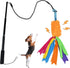 ASOCEA Dog Tug Toy with Flirt Pole - Aggressive Chewers Squeaky Bungee Rope Toy for Outdoor Exercise & Training