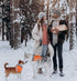 Reflective Dog Bandana Safety Scarf, 2 Pack Orange Dog Reflective Gear
