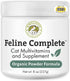 Wholistic Pet Organics Feline Complete, 8 Oz, Multivitamin & Probiotic Powder for Cats, Natural Cat Food & Digestive