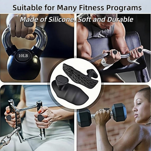 Jopplim Anti-Slip Workout Grips, Ergonomic Workout Gloves, Weight Lifting Grips, for Men and Women, Silicone Gym Grips