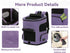 PETSFIT Dog Backpack Carrier with Upgraded Waist Protection, Ventilated Collapsible Backpack for Small Dogs/Cats