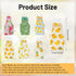 Telooco 6Pcs Bird Diaper, Reusable Parrot Diapers with Waterproof Inner - Washable Parrot Diapers for Indoor Parakeet