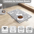 Pet Feeding Mat, Rapid Absorbent Dog Cat Food Mat with Rubber Backing, Protect Floors from Messy Drinkers (12"x18",