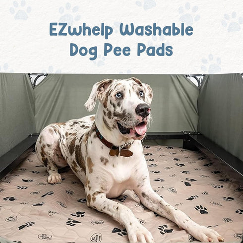36x48 Inch, 2 Pack EZwhelp Reusable Dog Pee Pads, Washable Waterproof Mats for Potty Training or Whelping Pads, Puppy