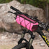 KOSIBATE Bike Handlebar Bag, Bicycle Frame Bag with Shoulder Strap for Mountain Road Bikes (Pink)